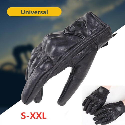 Moto gants cuir hiver rester - cuir,