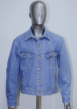 Vintage 1970/80s Denim Trucker Jacket LEE Sanforized 153438 Size L Made in USA