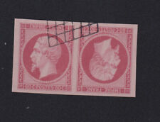 ❤️❤️ Timbre de France Repro, N° 17Bc, 80 c Napoléon oblitéré grille noire ❤️❤️❤️