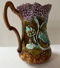 pichet barbotine lilas D'