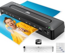 Plastifieuse A3, 5 en 1 Photo Machine à Plastifier Thermique et à Froid avec P