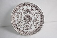 Plat en faïence de Gien, décor Renaissance Italien pour les 175 ans, dia 30.3 cm