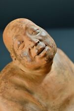 Ancienne Sculpture GASTON HAUCHECORNE  au chinois  Béat  extase Bouddha Art Déco