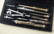 RARE BOITE de COMPAS ITALIENS