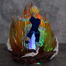 Figurine Majin Vegeta Dragon Ball Z Statue LED Lumineuse 14cm sur Socle
