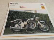 Carte moto Velocette 500 Venom 1955 collection Atlas motorbike UK