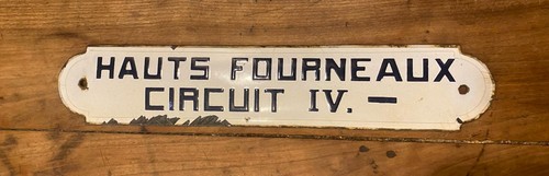 Ancienne plaque émaillée