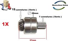 Pignon engrenage 15 / 7 dents  taille haie orientable de machine multifonctions