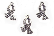 LOT 3 CHARMS/BRELOQUES  plaqué argent : écharpe 23*18mm (01)