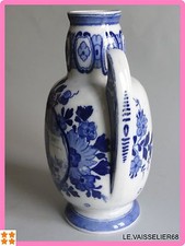 DELFT UN ANCIEN VASE ART DECO DECOR NUMERO 515  ht 21 cm