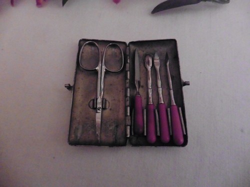 Ancien etui metal - etui, pour
