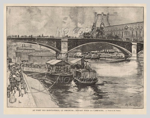 1891 illustration gravure - illustration, /