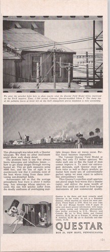 Questar vintage 1966 print - vintage,