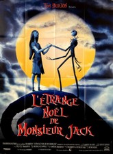 THE NIGHTMARE BEFORE CHRISTMAS Tim Burton Henry Selick 1993 FRENCH POSTER 47x63