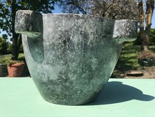 MORTIER MARBRE GRIS OBJET DE