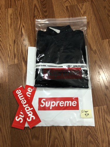 Supreme half zip warm - up, black