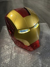 Casque Iron Man taille réelle LED cosplay adulte Marvel Avengers rouge or