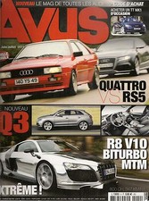 AVUS 9 AUDI R8 MTM V10 BITURBO +800CH Q3 A6 3.0 TFSI RS3 R8 SPYDER 4.2 FSI S6 +