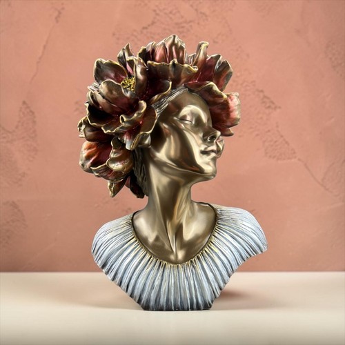 Buste sculpté femme aux - femme,
