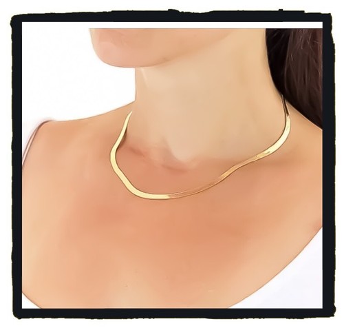Collier maille miroir 45cm - miroir,