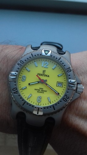 Festina 8802 yellow dial - festina,