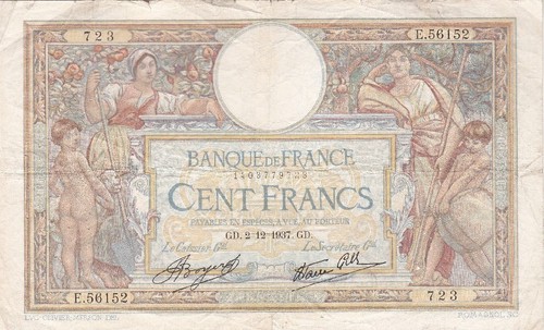 Assez rare 100 - francs, merson