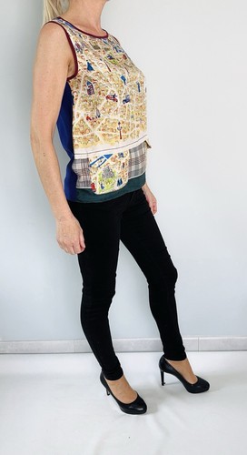 Top soie imprimé - imprimé, foulard