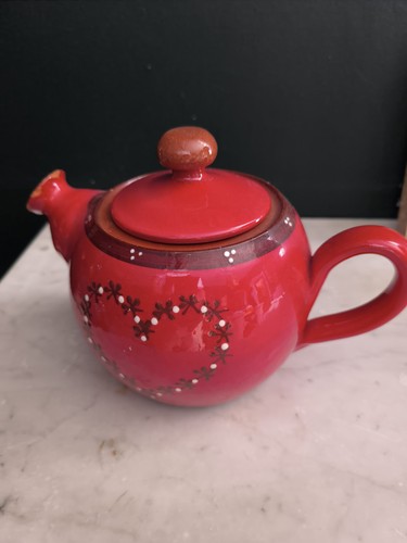 Handmade terracotta teapot - handmade,