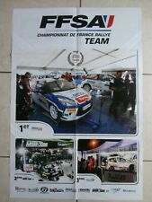 POSTER RALLYE & FFSA CHAMPIONNAT DE FRANCE RALLYE TEAM & 54 x 78 cm 