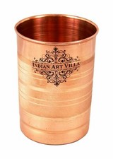4 X Cuivre Verre Récipient à
