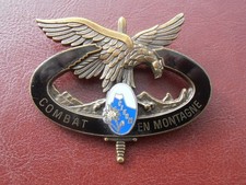 Brevet Combat en Montagne ancien modèle - CIECM 24° BCA - Barcelonnette