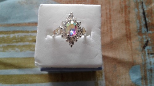 Bague argent 925 topaze - argent, et