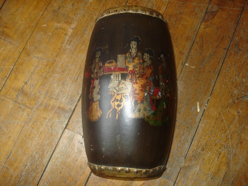 Ancien tambour chinois - ancien,