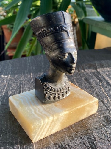 Petit buste nefertiti bronze - buste,