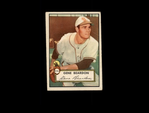 1952 topps 229 gene bearden - bearden, vg