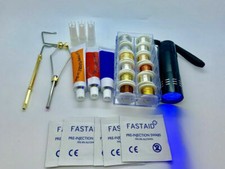 Kit de Montage de Mouches avec Colle UV Léger, Épais, Flexible, Tinsel, TorcheUV