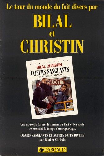 Bilal coeurs sanglants affiche - bilal,