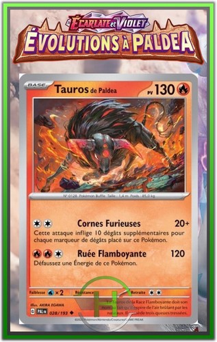 Tauros ev2 évolutions à - -,