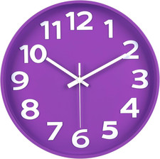 12-Inch Modern Purple Wall