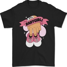 Un Bébé Fille Genre Reveal Baptême Grossesse T-Shirt 100% en Coton