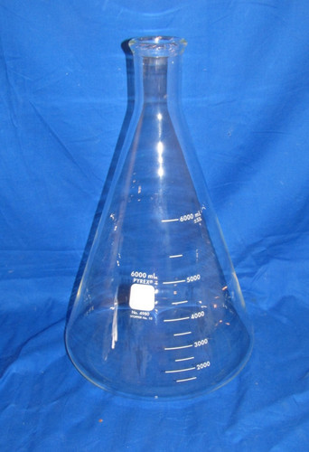Pyrex 6000ml glass erlenmeyer - 6000ml,