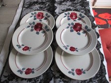6 anciennes assiettes à