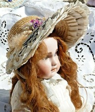 ANCIEN CHAPEAU POUR POUPÉE