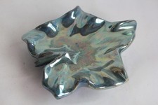 Coupelle Feuille grès flammé