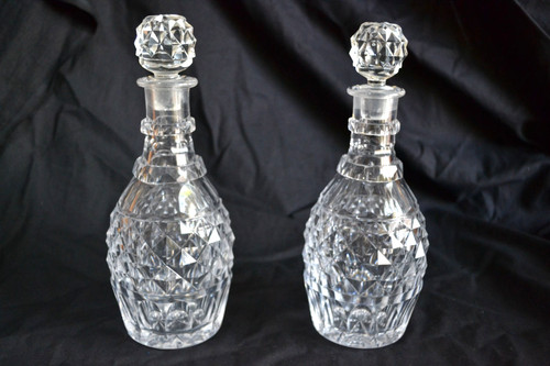 Paire carafes cristal - paire,