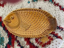 Grand plat de service faïence