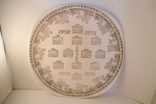 Vintage 1958 calendar - vintage,