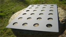 plaque grille anti-humidité ancienne boite a lettre jaune Dejoie La poste PTT