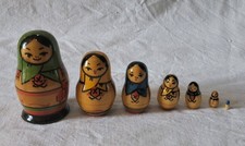 Ancienne 7 Poupées RUSSE