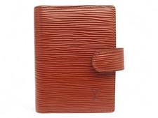 NEUF COUVERTURE PORTE AGENDA LOUIS VUITTON MINI EN CUIR EPI PORTE CARTES 350€